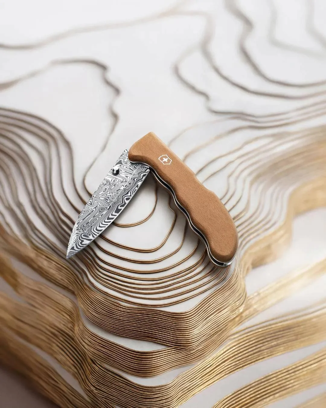 Victorinox's Evoke Wood Damast Is the Prettiest Single-Blade Knife the Brand Has Ever Built
