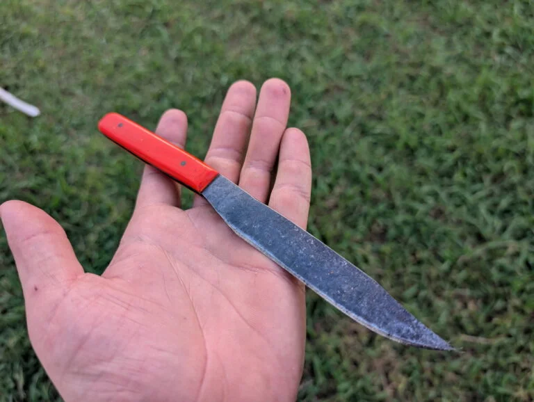 Riner's first knife at age 14