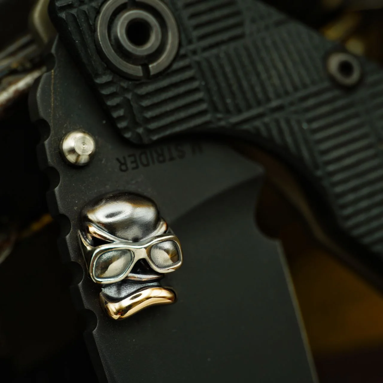 Cpprhd Custom Skull Thumb Stud For Folding Knives 3