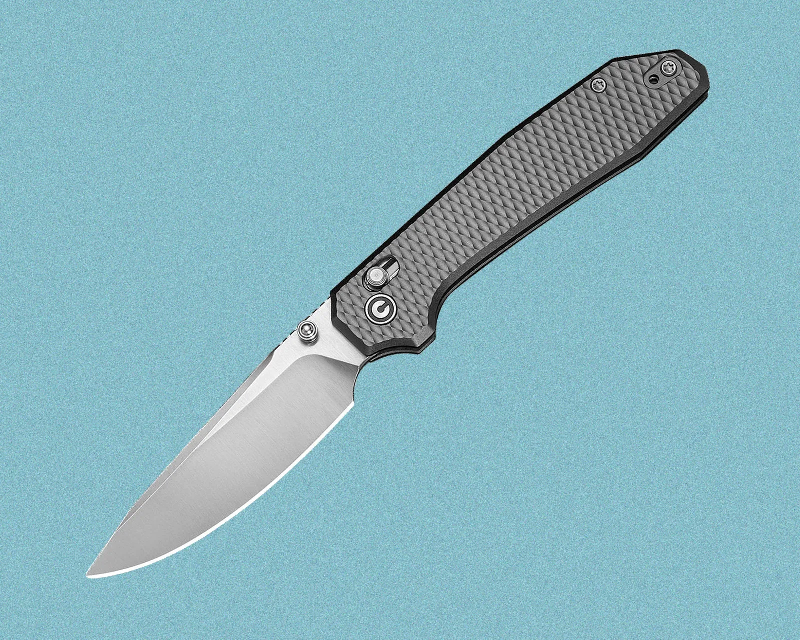 Civivi Elite Tessera shown from the side with satin blade